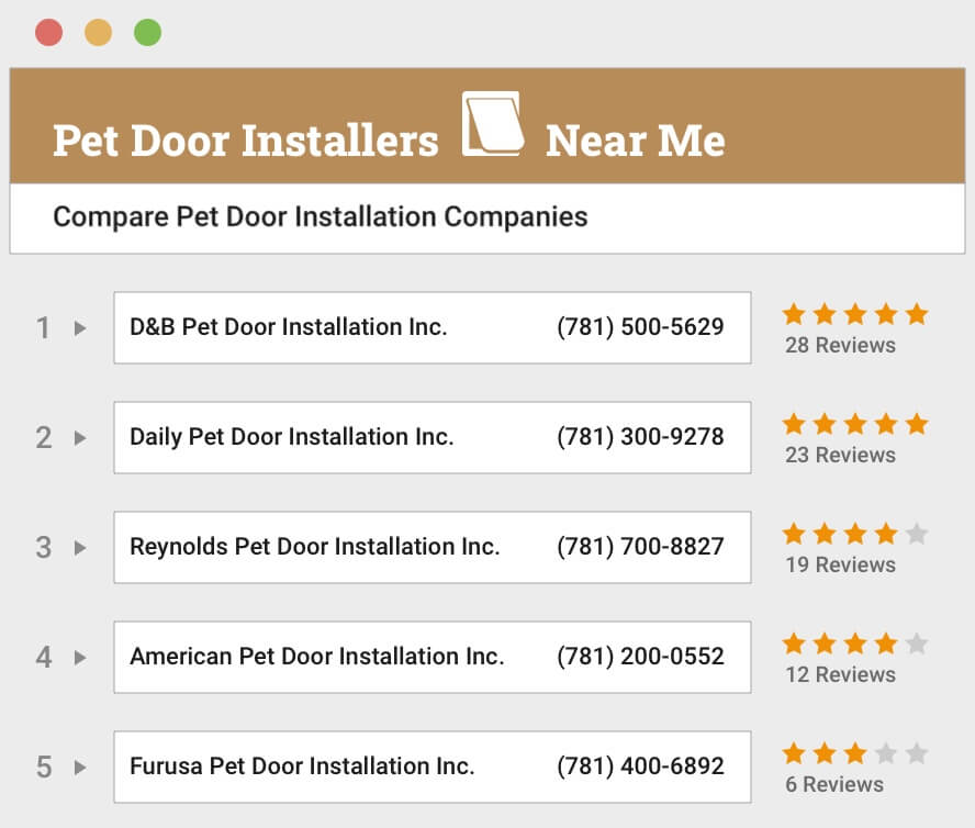 Pet Door Installation